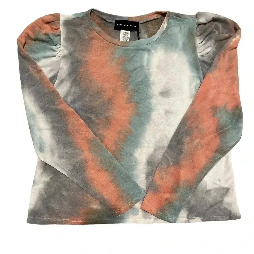 Know One Cares Tie Dye Long sleeve shirt - Size Large - Picture 3 of 3
